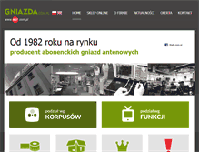 Tablet Screenshot of gniazda.com.pl